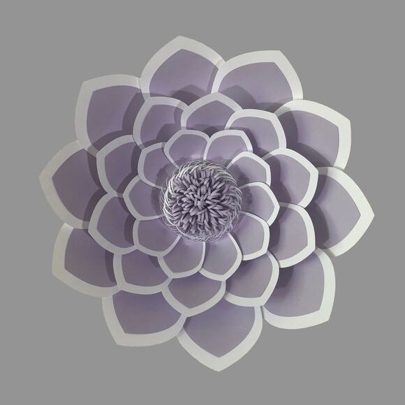 Cicely Style Paper Flower - 18" Diameter - Wall Hanging - 3D Wall Hanging